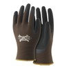 おたふく手袋(Otafuku Glove):天然ゴム背抜き手袋:ソフキャッチEXフィット [13ゲージ 手袋:ナイロン、ポリウレタン コーティング:天然ゴム] A-397 ブラウン S