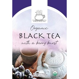 TBT - Totally Bold Tea - Organic Black Tea - Natural Energy - Caffeine - 30 pyramid whole leaf bags.