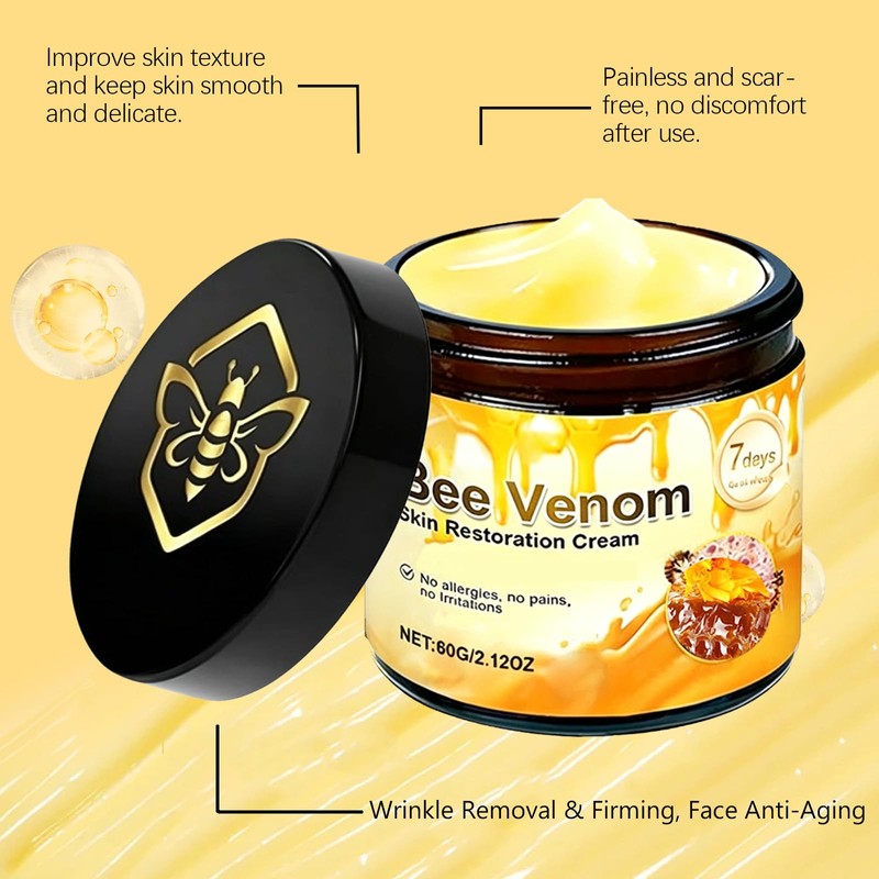 Bee Venom Skin Restoration Cream, 2 Pack, 2.12OZ