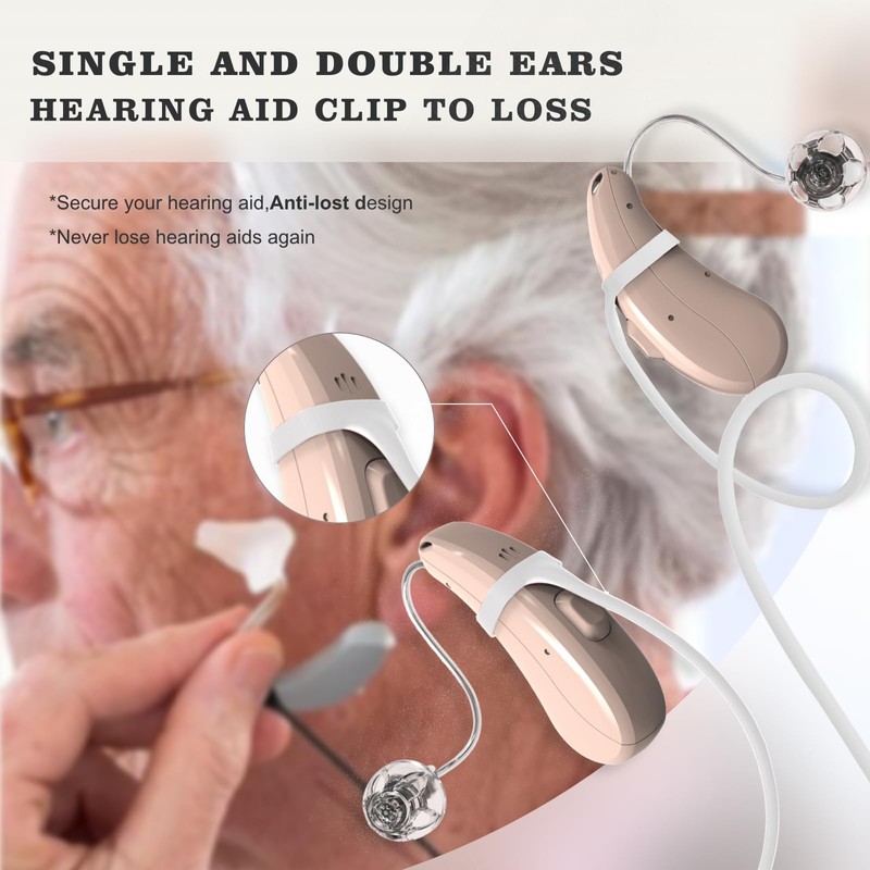 Hearing Aid Clips Anti-Lost, Hearing Protection Accessories for Adults &