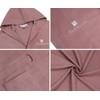 Renato Balestra Unisex Microfibre Bathrobe with Hood, gray