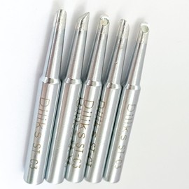 ST-C3 Soldering Iron Tips 5pcs Set, Bevel tip, For Weller ST Series Tip Replace Weller ST7 WLC100, R3.0mm/45° x 18.2mm