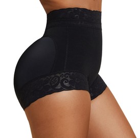 MOVWIN Fajas Colombianas Shapewear Tummy Control Short Faja Body Shaper Compression Panties for Women (US, Alpha, X-Large, Regular, Regular, Black)