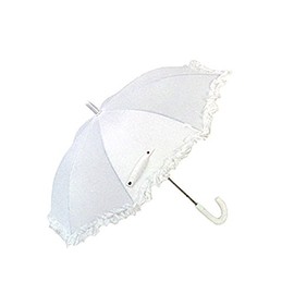 Vista International Children's Ruffle Umbrella/White Color