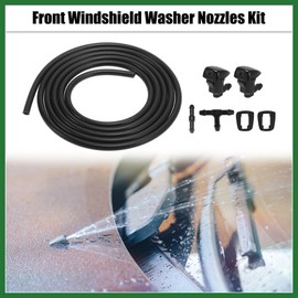 Motoforti Front Windshield Washer Nozzles Kit for Toyota Solara 2004-2008 2.2 Meters Windshield Washer Hose with 2pcs Connectors Replaces 85381-AE020 Long-lasting
