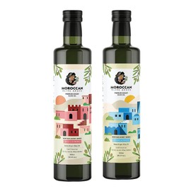 Generic Extra Virgin Olive Oil Premium Set - Cold Extracted Olive Oil, 100% Single Origin from Morocco, Polyphenols Rich - 2x 16.9 Fl oz (500ml) bottles