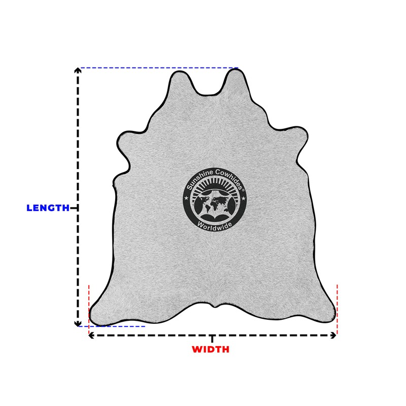 Sunshine Cowhides 100% Genuine Exotic Beige Cowhide Rug - Modern