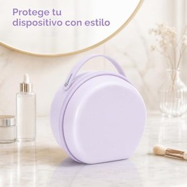 Estuche de almacenamiento y viaje para productos de belleza compatible con Shark FacialPro Glow, compartimentos moldeados a medida y bolsillo...      