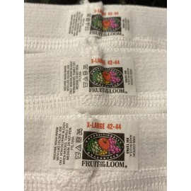 Fruit of the Loom Briefs Underwear Size XL 42-44  Lot of 3 NOS Spellout Waist Band FTL USA Made