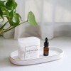 10x5 Bathroom Vanity Tray, Oval Ceramic Decorative Perfume Candle Tray