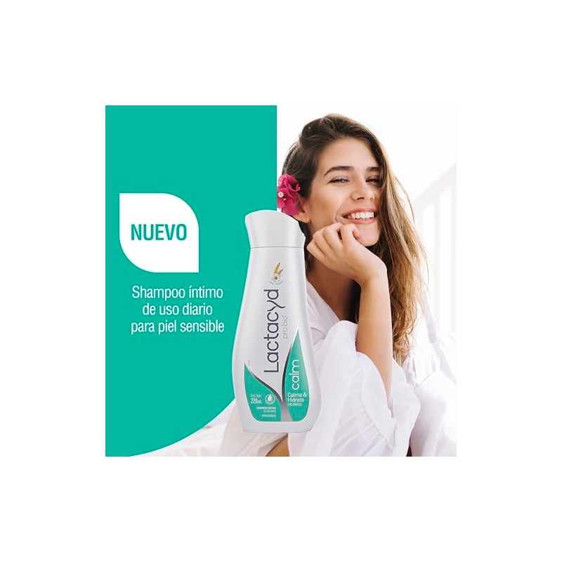 Lactacyd Pro-Bio Calm Shampoo Íntimo con Avena, Lirio Azul y