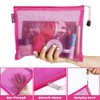 besharppin besharppin Mesh Cosmetic Bags, 6 Pack Nylon Makeup Pouches