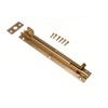 Door Barrel Slide Bolt Cranked Offset 150Mm 6 Inch Brass + Screws