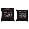 Serial Killers and Coffe, True Crime Murderino Throw Pillow