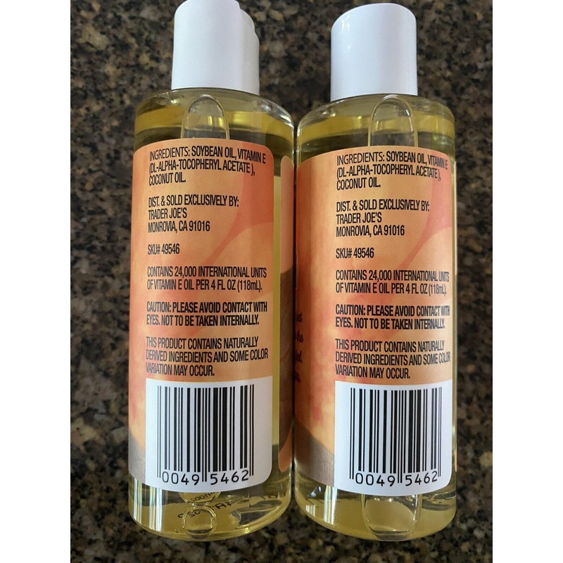 Trader Joe's Vitamin E Oil Blend 24000 IU Moisturizer for