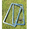 Black with Chrome Finish License Plate Frame - Stainless Steel