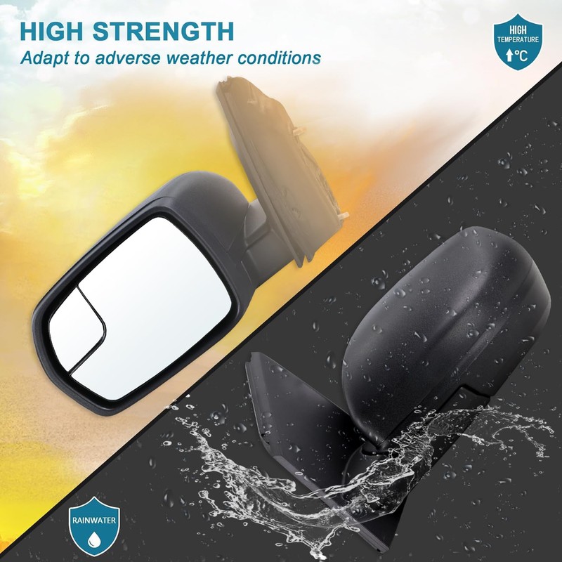 Lqito Left Driver Side Mirror Compatible With 2015 2016 2017