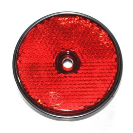 Old-Harvest 1 Rear Reflector Round 60 mm Red for Trailer Flatbed Cat Eye Reflector Krad