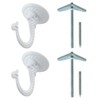 Rocky Mountain Goods Ceiling Swag Hook 2 Pack with Mounting