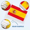 Anley Spain Mini Flag 12 Pack - Hand Held Small