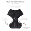 Pet Passion Milo - The MESH Harness, Black, XX-Large