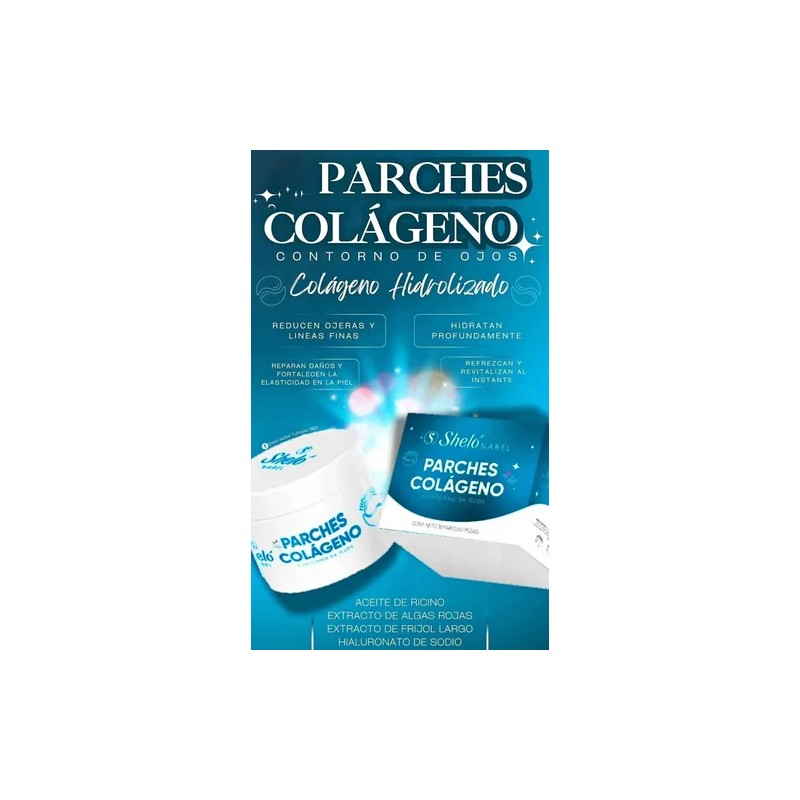 Sueros De Cafeína +gel Vitaminado+parches De Colageno Shelo