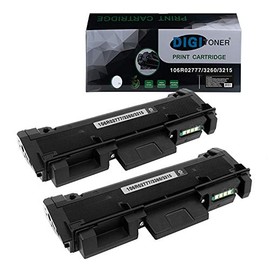 TonerPlusUSA Compatible 106R02777 3260 3215 X3260 Toner Cartridges Replacement for Xerox WorkCentre 3215NI 3225DNI 3225 3215 Phaser 3260DNI 3260DI 3260 3052 use in 101R00474 Drum［Black,2Pack］