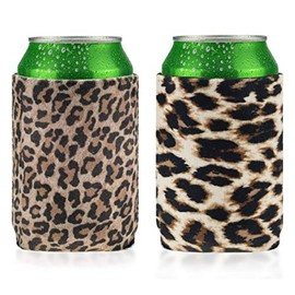 Casa-Eco Carol Velvet Neoprene Soda Can Cooler Sleeves, Cold Beverages, Beer Bottle Insulated Cover for BBQ, Bachelor, Wedding Party
