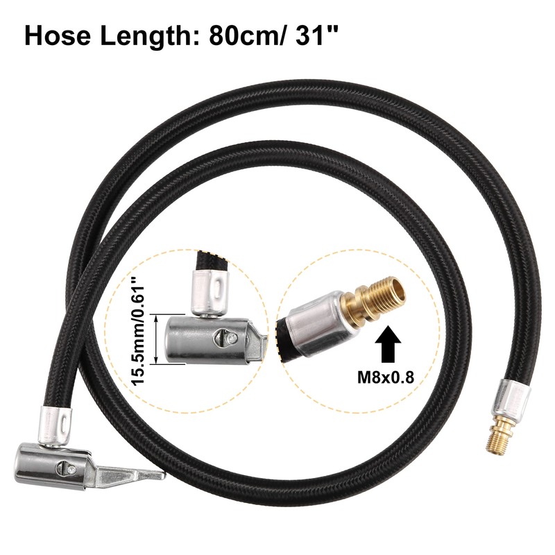 X AUTOHAUX 80cm 31" Tire Valve Stem Extension Inflator Extender