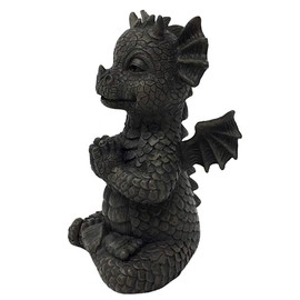MystiCalls - Garden Dragon Yogi - Small - Dragon Decorative Figure Indoor Outdoor Yoga Lotus