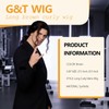 Long Brown Curly Wig for Men Heat Resistant Synthetic Male