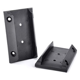 Myard PNP111902S 10PCs Black Anti-UV Inclined Stair Railing Connectors for 2x4 (Actual 1.5x3.5) Inches Stair Wood Handrail, Nylon with 304 Stainless Steel Coating Hardness 12.9 Screws for Wood Post