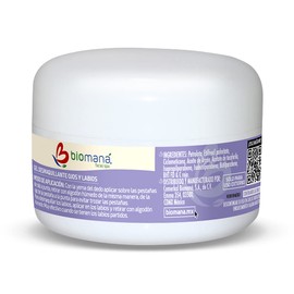 Biomaná Desmaquillante de Ojos y Labios con Vitamina E y Aceite de Argán 60 g. Ayuda a Fortalecer y Alargar las Pestañas, y Previene los Labios Partidos