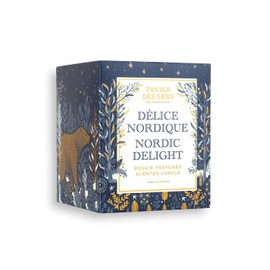 Panier des Sens –Nordic Delight Christmas Candle – Christmas Gifts – Scented Candles for Home – Unique Thoughtful Christmas Mens Gifts – Made with 100% Natural Cotton Wick –Gifts for Women – 6.3 oz