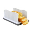 Professional Bread Slicer with Adjustable Guide, Foldable Cutter for Homemade