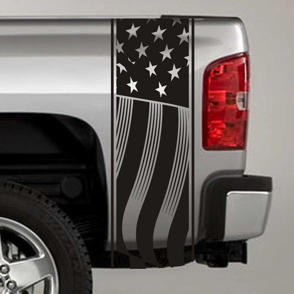 Jeepazoid SkunkMonkey - Truck Bed Stripe Decal - American Flag