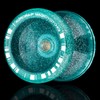 MAGICYOYO K3 Aurora-p Crystal Green Glitter Clear, Pro Finger Spin