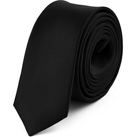 Ladeheid SP-5 Men's Narrow Tie, 150 x 5 cm - Black