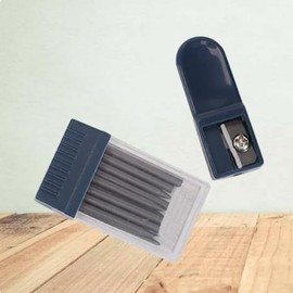 2Pcs Compass Refills Replacement in Refill Tubes for Compasses with Pencil Sharpener 2mm,Technical Drawing Supplies,Drafting Compasses,Office Products