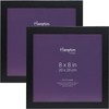 Hampton Frames OXFORD 8x8 (20x20cm) Pack of 2 Black Picture