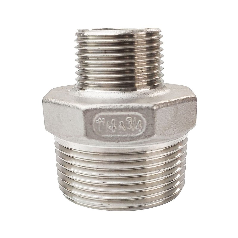 LOZOME 1-1/4" x 3/4" Male Hex Nipple Threaded Reducer Connector