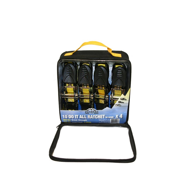 Everest Premium Ratchet Tie Down – 4 PK – 1