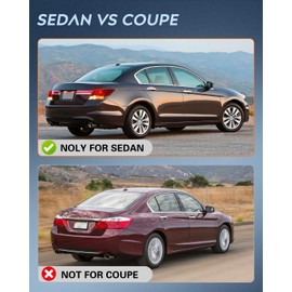 Nilight Taillight Assembly Compatible with 2008 2009 2010 2011 2012 Honda Accord Tail Lights Rear Lamp Replacement OE Style Passenger Side w/Bulbs