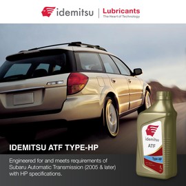 Idemitsu ATF Type HP Automatic Transmission Fluid for Subaru –5 Quart, Case of 4 - Red | Formulated for Premium Performance in Subaru Automatic Transmissions | Part No. 30040099-75000C020