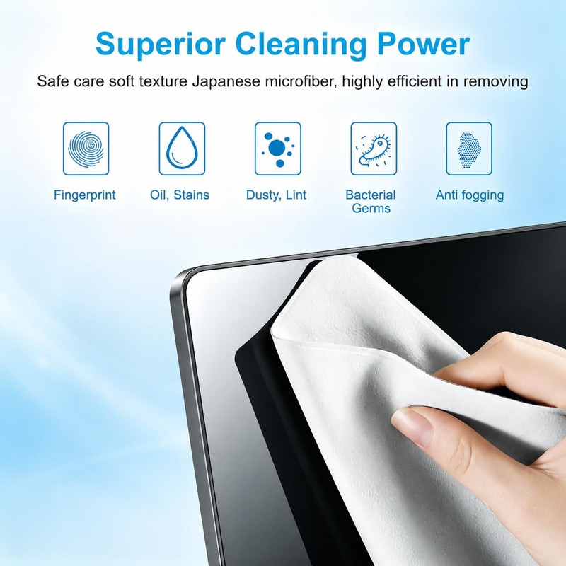 2 Pack Microfiber Liner Cleaning Cloth 15" 16" MacBook Air/MacBook