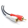 kenable 6.35mm Mono Jack Plug to Phono RCA Plugs SCREENED