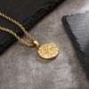 KRKC & CO Coin Necklace Pendant, Men's, 0.1 inch (2.5