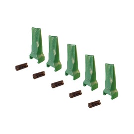 5 - Esco Style - Super V - Backhoe/Mini Ex Bucket Dirt Teeth w/Pins - V17TYL