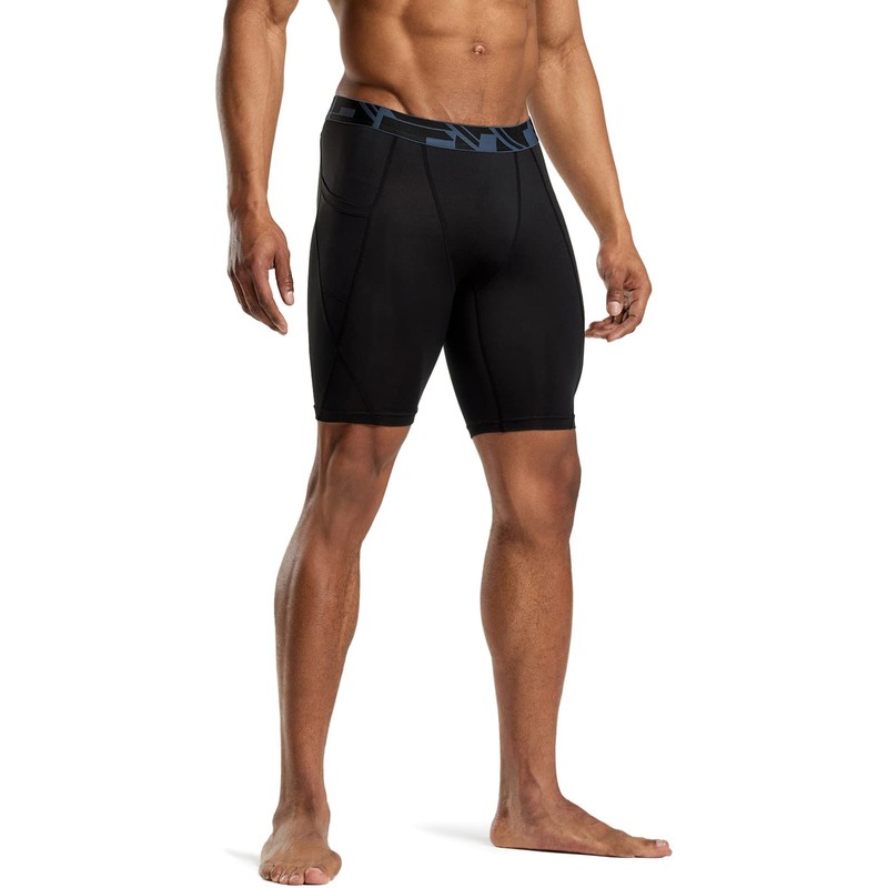 ATHLIO Men's (Pack of 3) Athletic Cool Dry Compression Shorts,