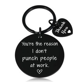 Funny Gift for Women Coworker Leaving Go Away Keychain Gift for Boss Christmas Stocking Stuffer Gift for Coworker Friend Office Thank You Appreciation Gift for Boss,Work Bestie Gift Retirement Gifts